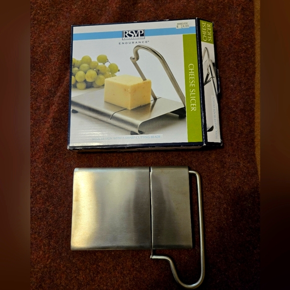 RSVP International Endurance Cheese Slicer, Used, In Box Stainless Steel - Picture 1 of 4